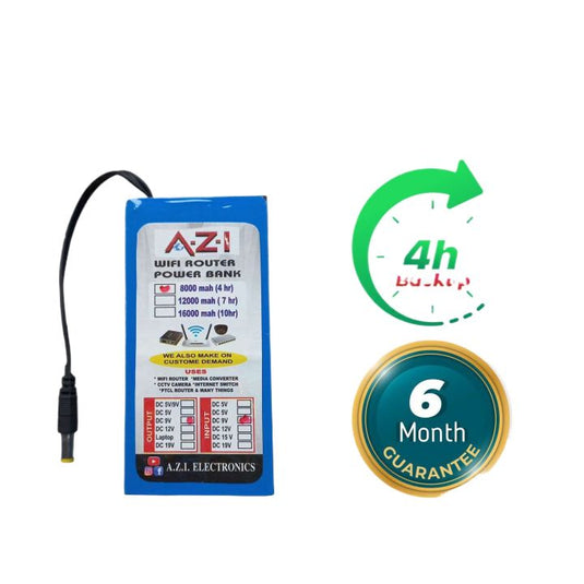 WiFi Router UPS Power Bank 9 Volts - 4 Hours Guaranteed Backup - Tp Link Tenda PTCL & Other Routers