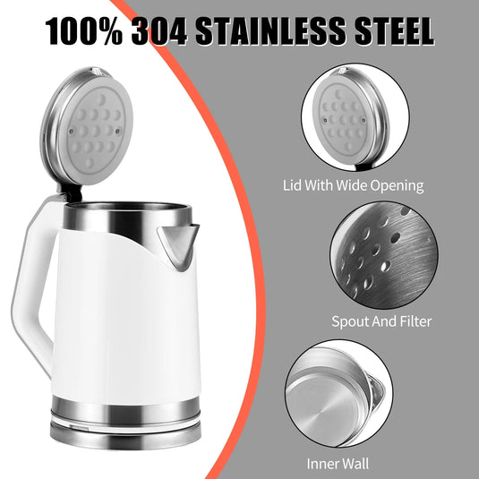 Small Portable Electric Tea Kettle β 2.0L Mini Travel Water Boiler