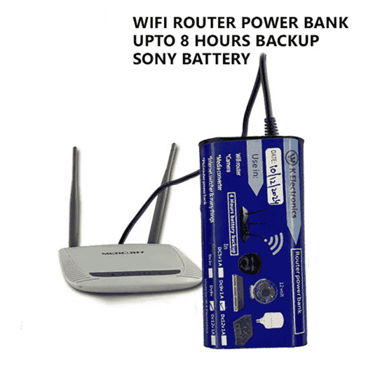WiFi Router UPS Power Bank 9 Volts - 4 Hours Guaranteed Backup - Tp Link Tenda PTCL & Other Routers