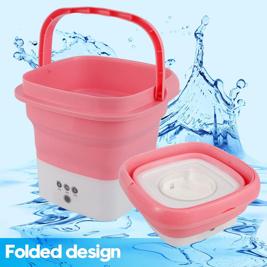 Portable Mini Folding Washing and Spin Dryer Machine (Free home delivery)
