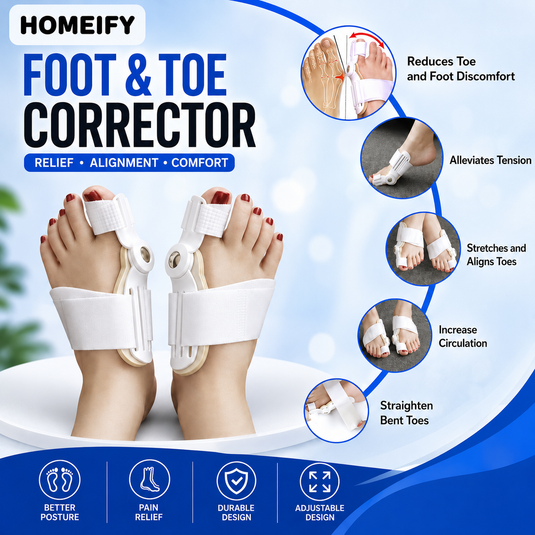 (Free Home Delivery) Pain Relief Bunion Toe Corrector - (IMPORTED W/O KNOB)