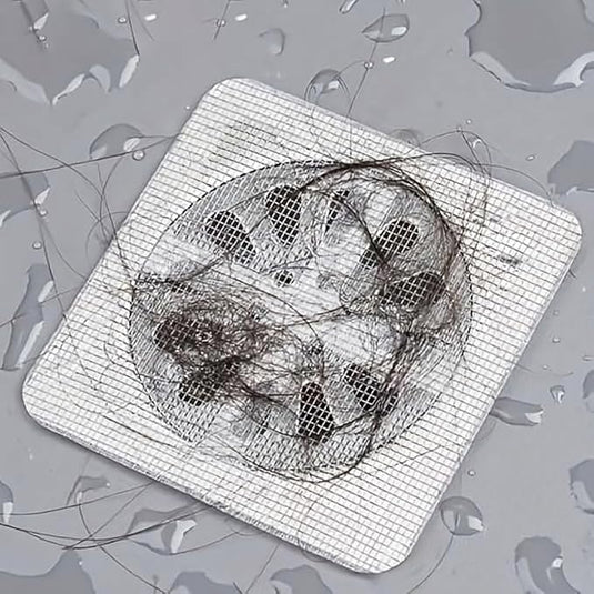 (Pack Of 5) Disposable Drain Hair Catcher Mesh Stickers With Free Shipping