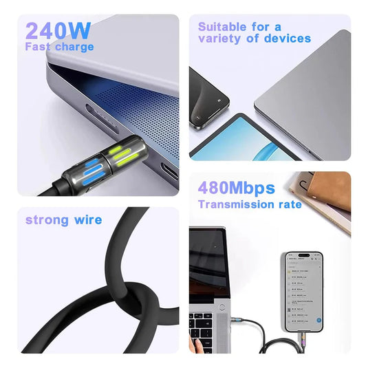Multi Charging Cable 4-in-1 USB Charging Cable fast charging