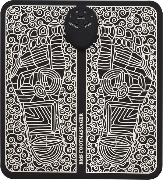 Rechargeable Portable EMS Electric Foot Massage Pad Feet Simulator