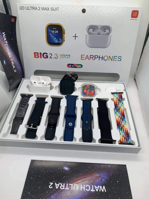 i20 Ultra Max Smart Watch +Airpods (FREE HOME DELIVERY)