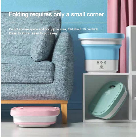 Portable Mini Folding Washing and Spin Dryer Machine (Free home delivery)