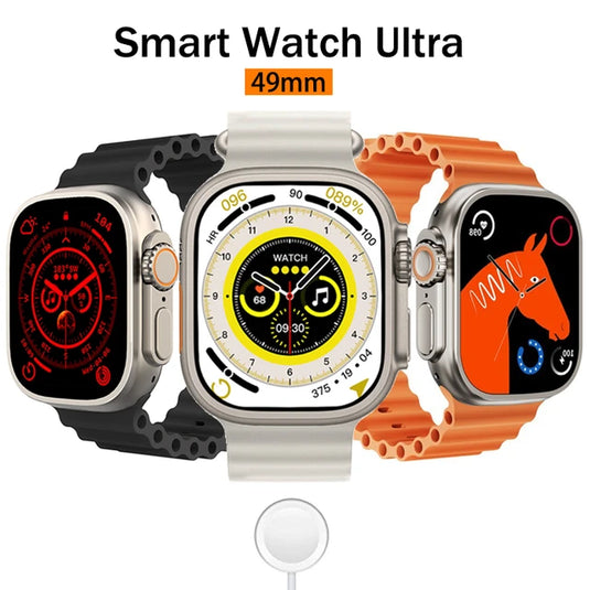 Y80 Ultra Smart Watch With 8 Straps 2.02inch Special Package Smartwatch