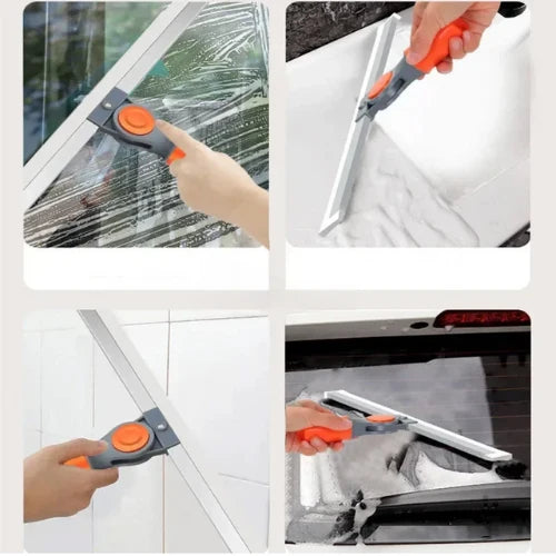 ( FREE HOME DELIVERY ) Multifunctional Magic Broom Sweeper Magic Broom Silicone Floor Wiper-180° Rotating Squeegee