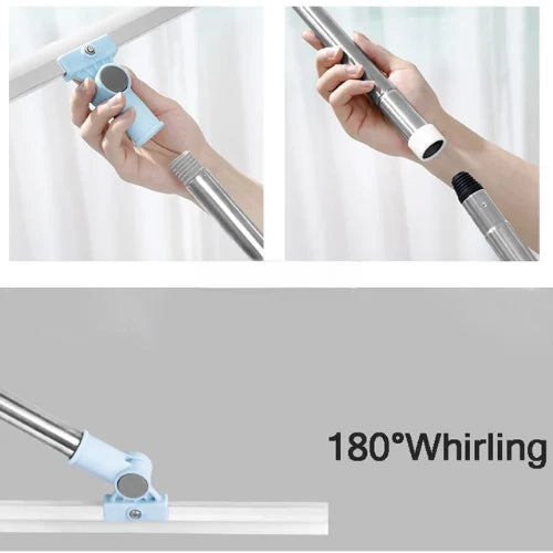 ( FREE HOME DELIVERY ) Multifunctional Magic Broom Sweeper Magic Broom Silicone Floor Wiper-180° Rotating Squeegee