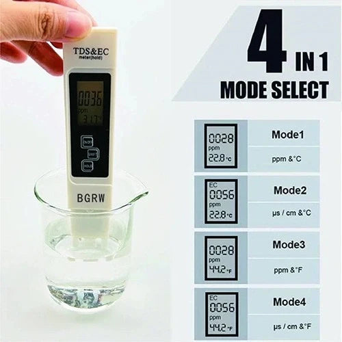 Water Quality Tester TDS Meter - Digital Water Purity Monitor for Drinking Water