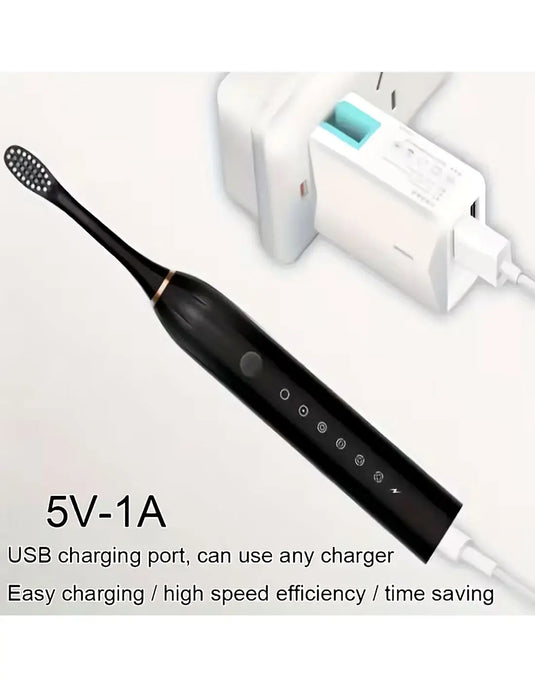 ( FREE HOME DELIVERY ) Rechargeable X3 Sonic Electric Tooth brush| USB Fast Charging Toothbrush with 6 Modes Deep Cleaning Whitening & Gum Care