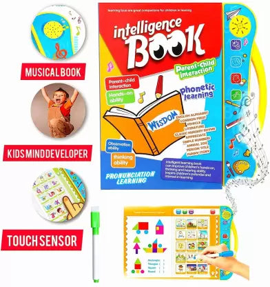Early Education Activity Book With Sound & Music Features For Toddler Kids