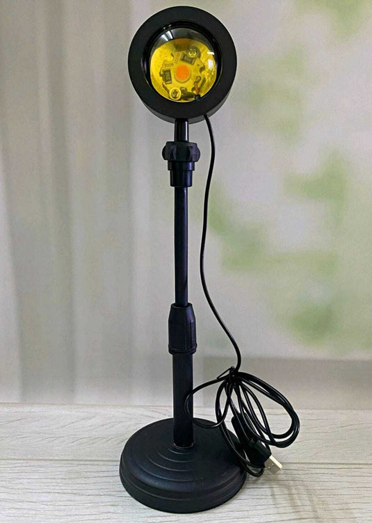 Sunset Lamp Rainbow Projection Lamp USB Charging LED Lighting Sun Never Sets Light Rainbow