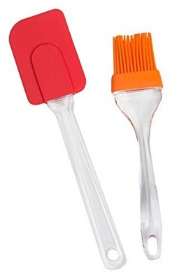 2 Pair(4PCS) silicone BBQ Oil Brush with Spatula