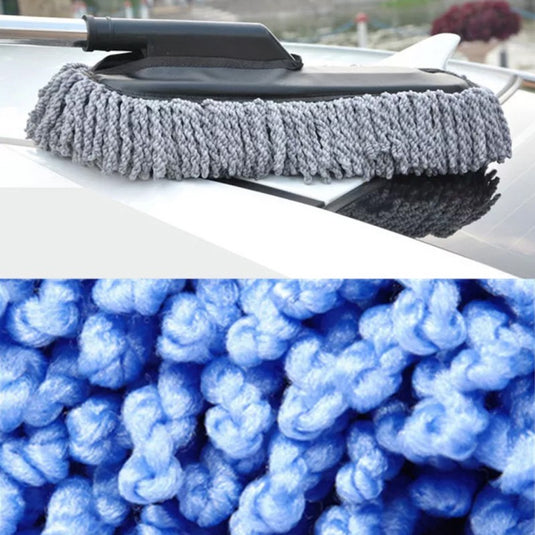 (FREE HOME DELIVERY) Microfiber Car Cleaning Duster Telescopic Brush – Interior & Exterior Vehicle Cleaner