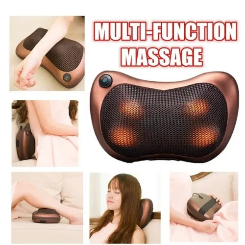 Multifunctional Body Pillow Massager With Heat, Deep Tissue Kneading, Electric Back Massager