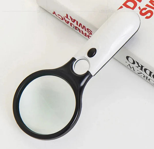 (FREE HOME DELIVERY) 3X LED Magnifying Glass with Built-in Light – Reading, Inspection & Repair Lens 🔍
