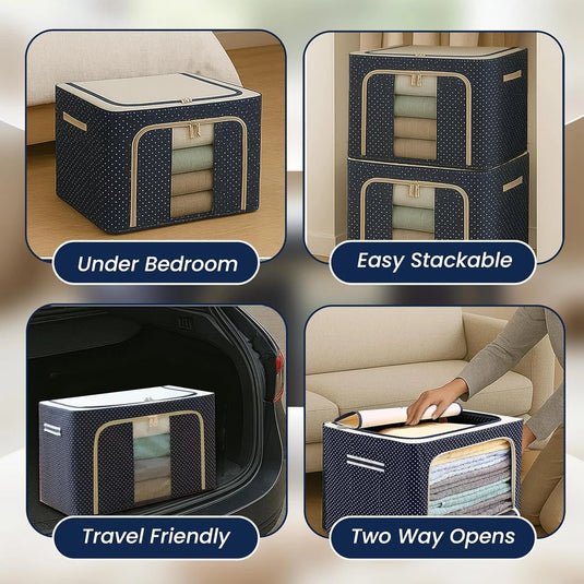 [FREE DELIVERY] 66L Multi-Functional Foldable Clothes Storage Bag