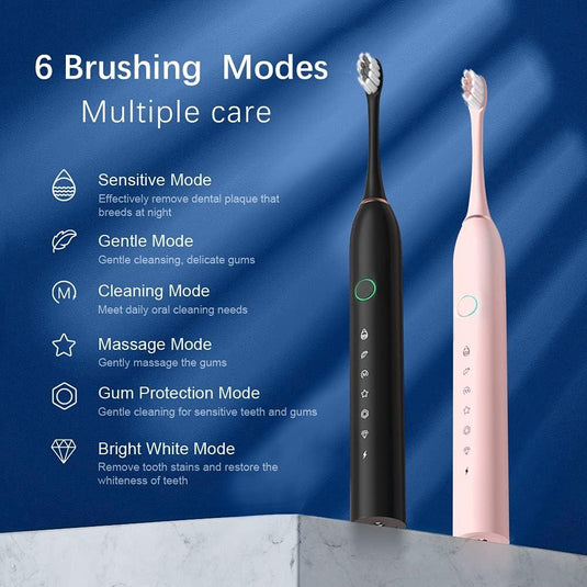 ( FREE HOME DELIVERY ) X3 Rechargeable Sonic Toothbrush – Deep Clean & Whitening