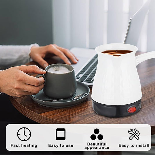 (FREE DELIVERY) Portable Electric Turkish Coffee Pot & Tea Kettle – 0.5 Liter & Corded – 600W