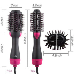 4-in-1 Electric Blow Hair Curler Dryer and Styler Comb Air Brush Straightener