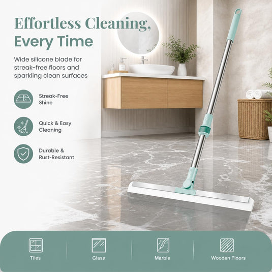 ( FREE HOME DELIVERY ) Multifunctional Magic Broom Sweeper Magic Broom Silicone Floor Wiper-180° Rotating Squeegee
