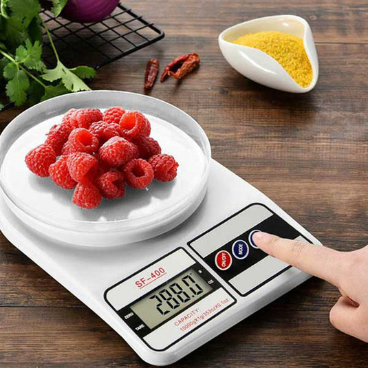 Digital Kitchen Weighing Machine Multipurpose Electronic Weight Scale with Backlit LCD Display for Measuring Food, Cake, Vegetable, Fruit
