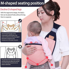 Baby Carrier Sling Wrap, Baby Carrier, Hands Free Baby Carrier, Adjustable 3D Baby Wrap Carrier