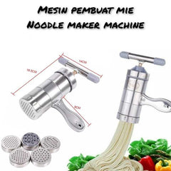 Manual Noodle Maker Machine Pasta Noodle Press Maker Stainless Steel Hand Crank Spaghetti Fettuccine Noodle Dough Press Machine Fruit Juicer Squeezer