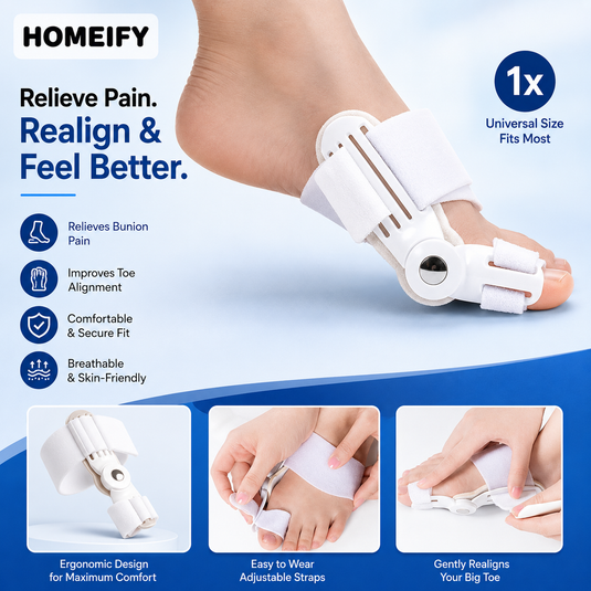 (Free Home Delivery) Pain Relief Bunion Toe Corrector - (IMPORTED W/O KNOB)