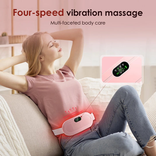 Smart Warm Palace Belt, Portable, Rechargeable & Cordless Heating Pad for Menstrual Pain or Back Pain, Back or Belly Warm Belt
