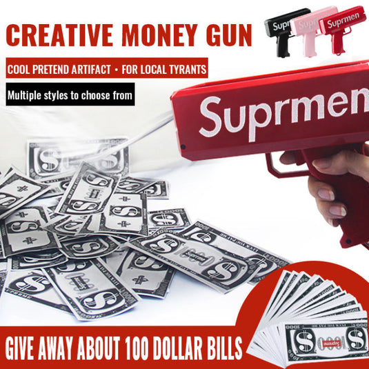 Supreme Money Gun Cash Cannon Make It Rain Gun Money Toy Gun