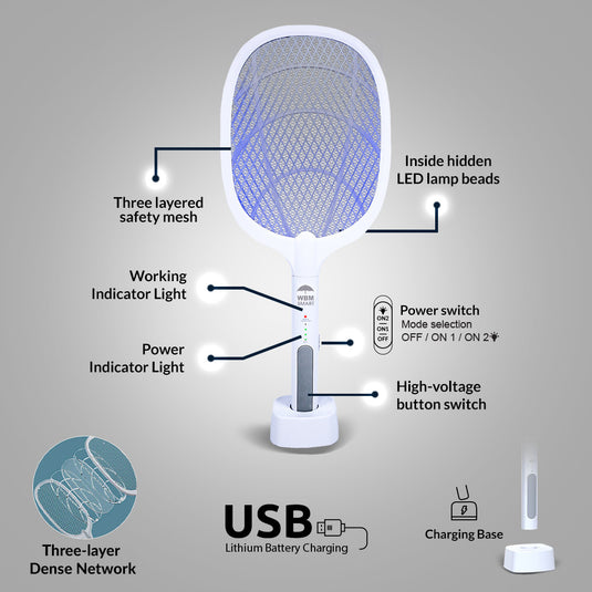 Electric Rechargeable Mosquito Killer Racket