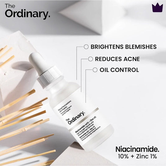(FREE HOME DELIVERY) The Ordinary Niacinamide 10% + Zinc 1% – 30ml Serum For All Skin Types