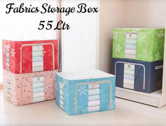 55- Litre Capacity Folding Cloth Steel Frame Clothing Storage Bag Folding Organizer Box Storage Bag