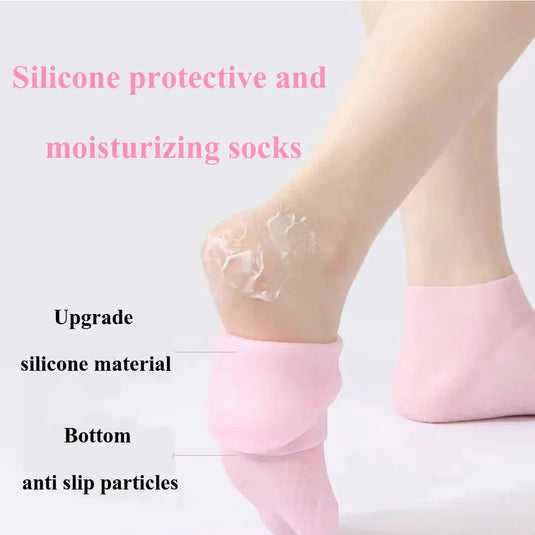 Free Home Delivery - Silicone Gel Moisturizing Socks and Protector ( 1 Pair )