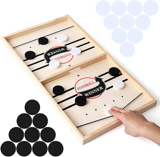 The Original Fast Sling Foosball Puck Board Game-Interactive Toy For Adults And Children - Large Size