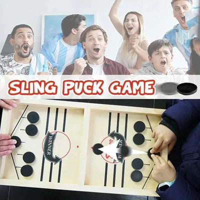 The Original Fast Sling Foosball Puck Board Game-Interactive Toy For Adults And Children - Large Size