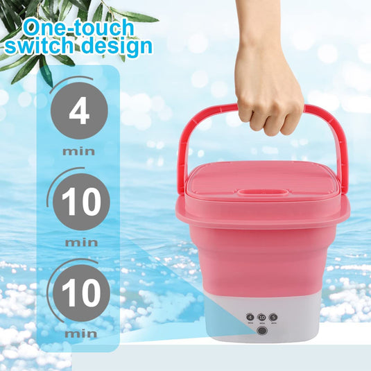 Portable Mini Folding Washing and Spin Dryer  Machine (Free home delivery)
