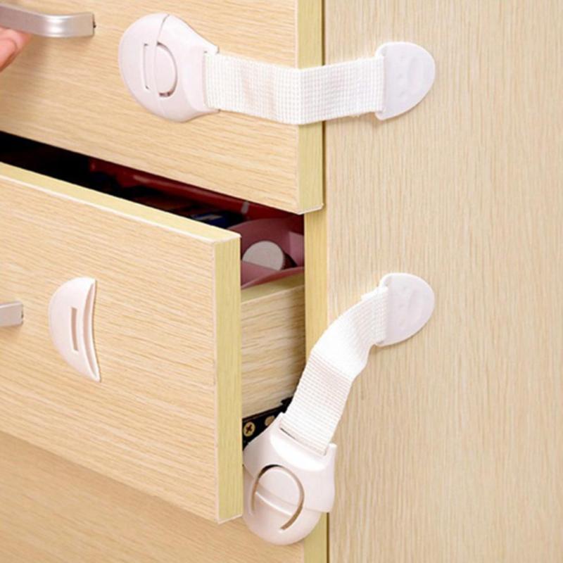 (Pack of 6) Child Lock Baby Safety Protection Cabinet Lock For Refrigerators Drawer Lock Kids Safety Plastic Lock