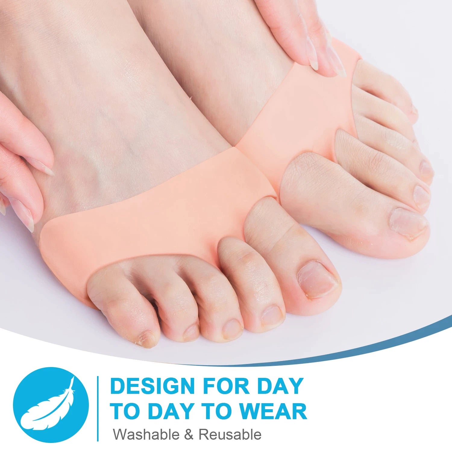 2pcs Breathable Sofe Forefoot Pads Foot Pain Relief Silicone Ball of Foot Cushion Insoles Prevent Foot