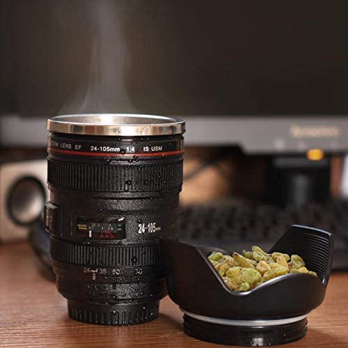 Camera Lens Shape Cups Coffee Mug Tea Travel Mug Stainless Steel Vacuum Flasks