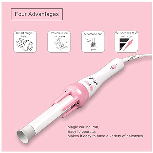 Automatic Hair Curler Spin 360° Rotating Hair Styling Roller Auto Wavy Iron 30s Instant Ceramic Heat Wand