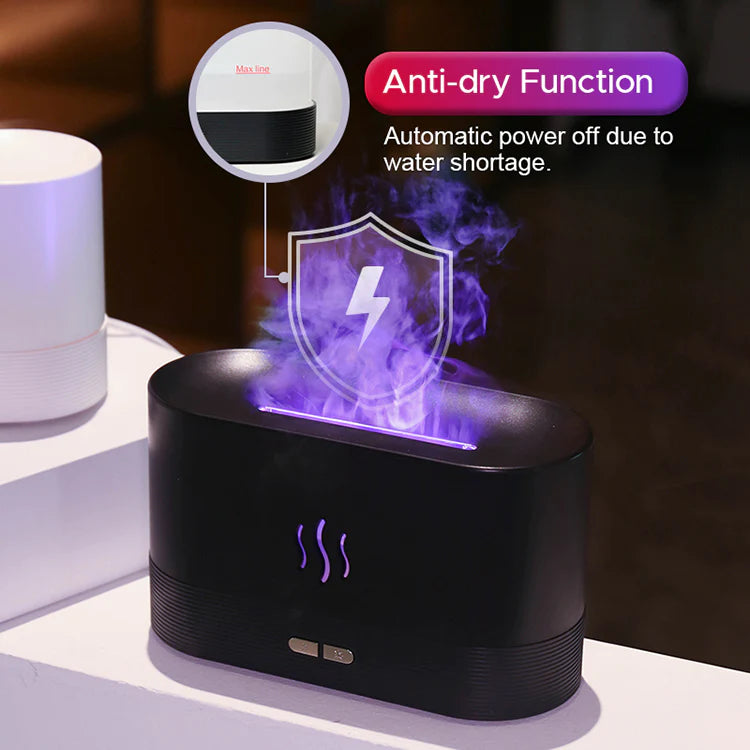 RGB Flame Humidifier and Aroma Diffuser