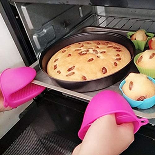 2 Pair(4PCS)  Silicone Cooking Pinch Grips Oven Mitts - Heat Resistant Gloves Clips Insulation Non Stick
