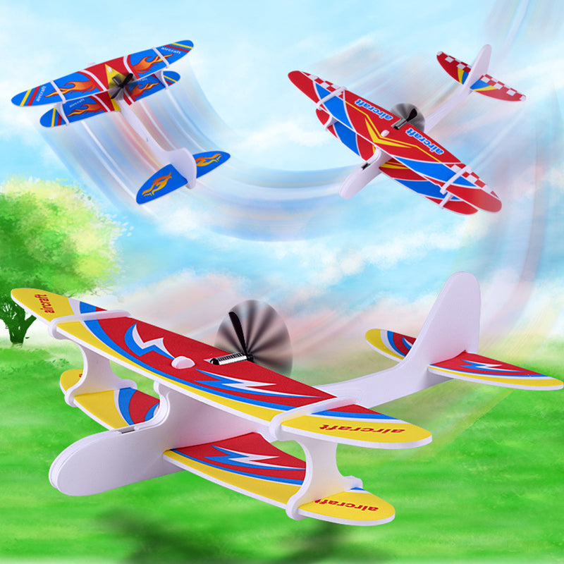 Airplanes Capacitor Electric Hand Launch Throwing Glider Aircraft Inertial Foam Plane Model Outdoor For Children