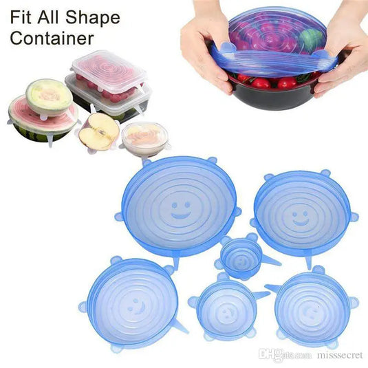 Pack of 12 Silicone Stretch Lids