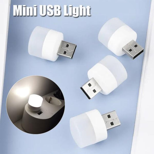 ( Pack of 10)  Mini USB LED Light Bulbs | White | Universal For Laptops, Power Bank & Other Usb Ports