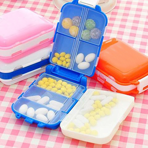 7 Compartment Pill Box Medicine Tablet Organizer