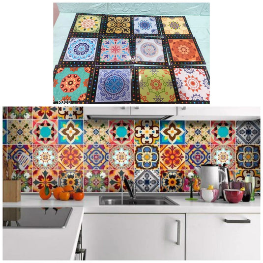 24 PCS Home Decor Tile Stickers Self Adhesive